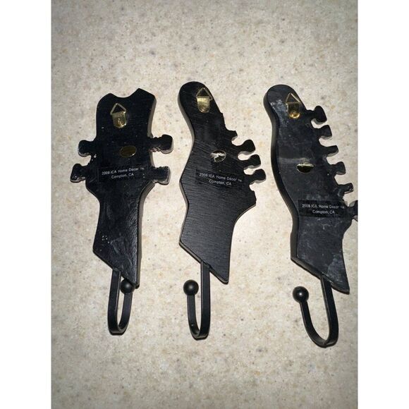 Electric and Acoustic Guitar Headstock RESIN Decorative Wall Hooks 2008 ICA Home - Picture 5 of 12